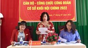 Khối Nội chính huyện Côn Đảo tổ chức Hội nghị cán bộ, công chức, người lao động năm 2022