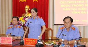 VKSND tỉnh Bà Rịa - Vũng Tàu tổ chức tọa đàm cải cách thủ tục hành chính nhà nước trong ngành KSND.