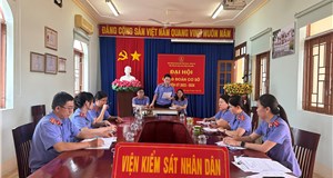 Công đoàn cơ sở VKSND huyện Long Điền tổ chức Đại hội công đoàn nhiệm kỳ năm 2023 - 2028