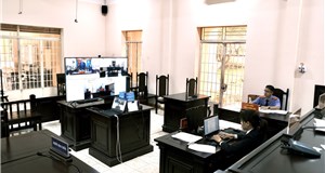 VKSND thị xã Phú Mỹ phối hợp với Tòa án nhân dân thị xã Phú Mỹ tổ chức phiên tòa xét xử vụ án hình sự trực tuyến