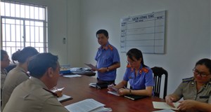 Viện kiểm sát nhân dân huyện Xuyên Mộc kiểm sát trực tiếp hoạt động Thi hành án dân sự tại Chi cục Thi hành án dân sự cùng cấp