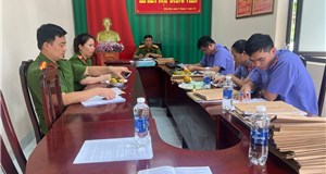 VKSND H.Châu Đức: Trực tiếp kiểm sát tại Phân trại tạm giam khu vực huyện Châu Đức.