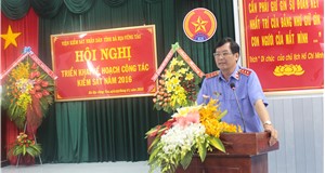 Viện kiểm sát nhân dân tỉnh Bà Rịa - Vũng Tàu tổ chức Hội nghị triển khai kế hoạch công tác năm 2016