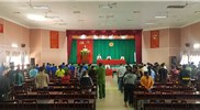 Phiên tòa xét xử lưu động tại Trung tâm văn hoá huyện Long Điền
