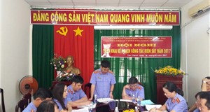 Viện kiểm sát nhân dân huyện Tân Thành tổ chức Hội nghị triển khai công tác năm 2017