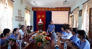 LỄ CÔNG BỐ VÀ TRAO QUYẾT ĐỊNH BỔ NHIỆM PHÓ VIỆN TRƯỞNG VIỆN KIỂM SÁT NHÂN DÂN HUYỆN LONG ĐIỀN.