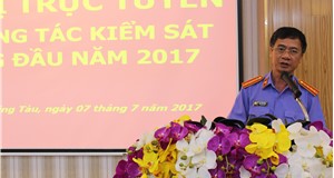     HỘI NGHỊ TRỰC TUYẾN SƠ KẾT 6 THÁNG ĐẦU NĂM 2017 