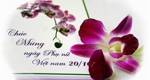 Xin chúc mừng Phụ nữ Việt Nam  20/10