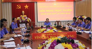 VKSND tỉnh Bà Rịa - Vũng Tàu tổ chức Hội nghị giao ban trực tuyến Quý III năm 2018