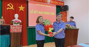 VKSND Thành phố Vũng Tàu tổ chức Lễ kết nạp đảng viên mới