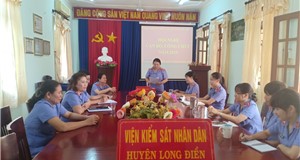 VIỆN KIỂM SÁT NHÂN DÂN HUYỆN LONG ĐIỀN TỔ CHỨC HỘI NGHỊ CÁN BỘ CÔNG CHỨC NĂM 2019