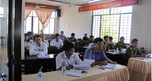                                   Liên ngành tố tụng hình sự huyện Châu Đức tổng kết công tác phối hợp năm 2013.