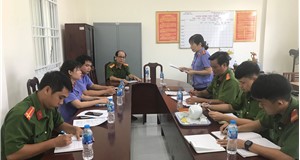 Trực tiếp kiểm sát việc tạm giữ, tạm giam và thi hành án phạt tù tại Nhà tạm giữ Công an huyện Châu Đức quý II năm 2020