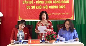 Khối Nội chính huyện Côn Đảo tổ chức Hội nghị cán bộ, công chức, người lao động năm 2022