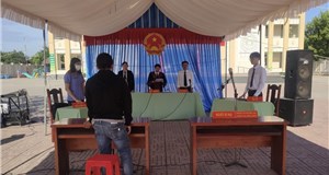Phiên tòa xét xử lưu động tại xã Phước Hưng, huyện Long Điền