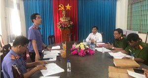 Viện KSND huyện Long Điền tiến hành kiểm sát trực tiếp việc tuân theo pháp luật trong công tác thi hành án treo, cải tạo không giam giữ