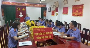 Công khai Kết luận Thanh tra theo kế hoạch của VKSND tỉnh Bà Rịa -  Vũng Tàu tại Viện kiểm sát nhân dân thành phố Vũng Tàu