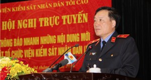 HỘI NGHỊ TRỰC TUYẾN THÔNG BÁO NHANH NHỮNG NỘI DUNG MỚI CỦA LUẬT TỔ CHỨC VIỆN KIỂM SÁT NHÂN DÂN (SỬA ĐỔI)