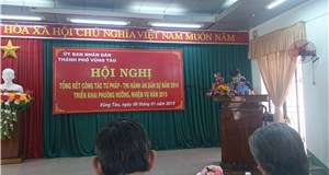 VKSND TP.VT tham luận tại Hội nghị triển khai công tác Tư Pháp – Thi hành án dân sự năm 2015