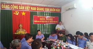 VIỆN KIỂM SÁT NHÂN DÂN HUYỆN TÂN THÀNH TRIỂN KHAI CÔNG TÁC KIỂM SÁT NĂM 2015.