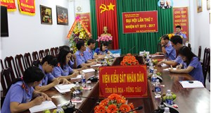 ĐẠI HỘI CHI BỘ VĂN PHÒNG TỔNG HỢP VÀ THỐNG KÊ TỘI PHẠM NHIỆM KỲ 2015- 2018