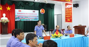    VKSND TỈNH BÀ RỊA - VŨNG TÀU ĐÓN ĐOÀN HỌC VIÊN VIỆN KIỂM SÁT NƯỚC CỘNG HÒA DÂN CHỦ NHÂN DÂN LÀO  