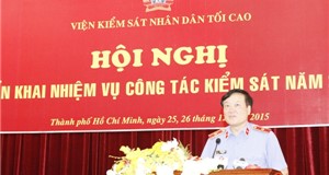 17 nhiệm vụ trọng tâm công tác của ngành Kiểm sát nhân dân năm 2016